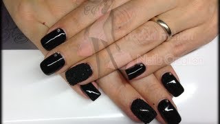 Nail art  Monocolore nero effetto cavialecavirperlinebubble  Maddafashion [upl. by Poree]