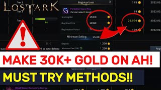 HOW TO MAKE 30000 GOLD On The Auction House Step By Step Guide  Lost Ark [upl. by Nicholle]