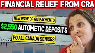 Financial Relief From CRA 2550 Automatic Deposits Of GIS Payments For All Canada Seniors [upl. by Tips714]