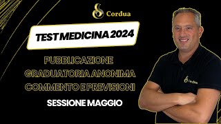 Test Medicina 2024  Graduatoria anonima  COMMENTO SESSIONE MAGGIO [upl. by Adnalor]