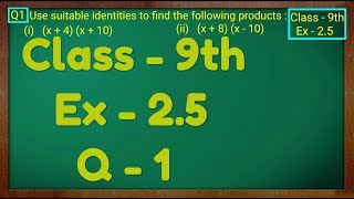 Class  9th Ex  25 Q 1 POLYNOMIALS Maths NCERT CBSE [upl. by Bloem313]