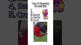 Top 5 Brawlers In Real Life brawlstars memes [upl. by Dorelle]