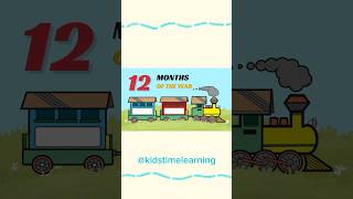 12 months names of the year  months name KidsTimeLearning short [upl. by Hewe]