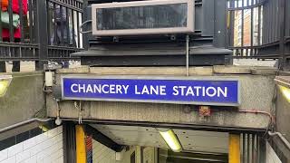 Chancery Lane Station London Underground Daytime [upl. by Notxam]