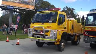 Second Greenbank Rural fire truck responding [upl. by Ahsikyw]