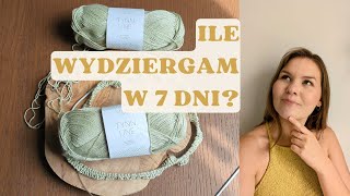 7  Ile wydziergam w tydzień  Top z Tynn Line  Kobaltowy tshirt [upl. by Macleod]