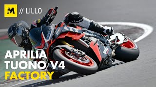 Aprilia Tuono V4 Factory TEST [upl. by Yelehsa]