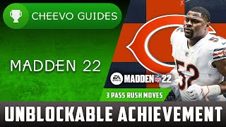 MADDEN NFL 22  Unblockable  Achievement  Trophy Guide Xbox How to Use Pass Rush Moves [upl. by Chivers]