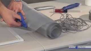 Howto Install Aluminum Window Screen [upl. by Urbannal]