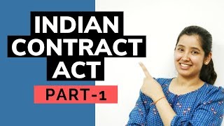 Indian Contract Act  Part 1 [upl. by Eeliab]