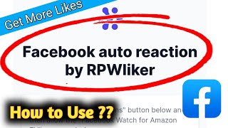 How to Use RPWLiker for Facebook 2023 [upl. by Wehner]