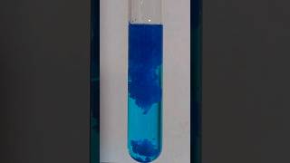 The stunning reaction between sodium hydroxide and copper sulfate science chemistry [upl. by Ranchod]