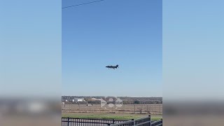 Video Pilot ejects from F35B near White Settlement Texas [upl. by Yahc]