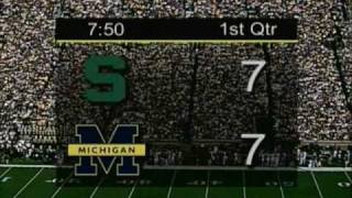 2004 Michigan 45 MSU 37 13 [upl. by Annaerb558]