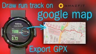 Amazfit  how to export gpx data from amazfit and view on google map  Export GPX data from amazfit [upl. by Ehcar]