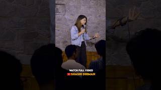 Watch full video and share if you like it comedyshorts indianstandup standupcomedy crowdwork [upl. by Yraeht]