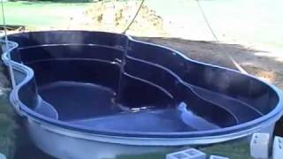 Leisure Pools first deep end fiberglass pool installed in AL [upl. by Arlan]