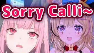 Polka Tries To Rap Callis quotRIPquot But Gets Embarrassed When Calli Appears in Chat 【ENG SubHololive】 [upl. by Aciruam356]