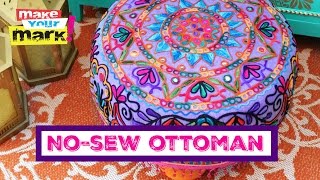 Easy NoSew Ottoman [upl. by Akinar]