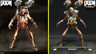 Doom vs Doom Eternal Demon and Character Models Comparison [upl. by Amor]