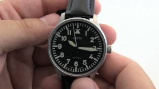 Aristo German Flieger ETA Automatic Pilot Watch 3H114 [upl. by Farrah660]