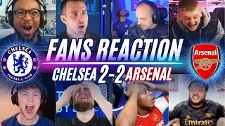 PREMIER LEAGUE FANS REACTION TO CHELSEA 22 ARSENAL  SAVING A POINT [upl. by Aisyat]