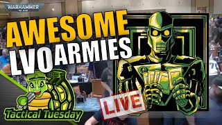 🔴The Coolest 40k Armies in LVO 2024  TacticalTuesday Warhammer 40k Show [upl. by Fanchet]