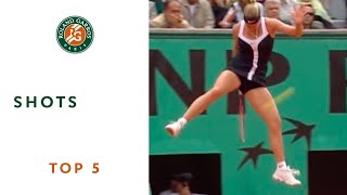 Top 5 Shots  RolandGarros [upl. by Fiore]