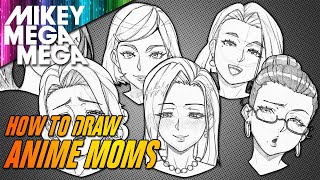 MOMS IN ANIME amp MANGA How To Draw [upl. by Novyat]