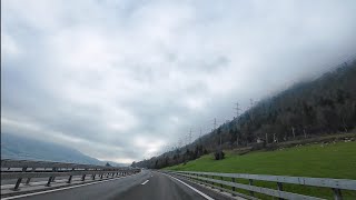 Germany to Switzerland  Zürich to Morschach  Switzerland on Autobhan A1 A3 A4 Part8 [upl. by Marin]