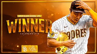 골드글러브 수상자  HaSeong Kim Wins His First Career Gold Glove for Utility [upl. by Anigue95]