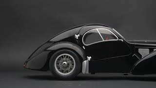 Bugatti Type 57 SC Atlantic Black MY1938  118 Solido [upl. by Kcirdla]