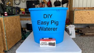 DIY Cheap Easy Pig Waterer [upl. by Laidlaw]