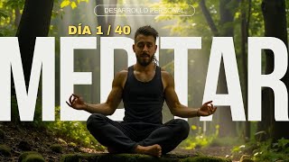 Día 1 de 40 APRENDIENDO A MEDITAR  Para qué medito y qué me ha empujado a hacerlo [upl. by Ainehta494]