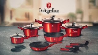 Berlinger Haus Metallic Line Burgundy Edition 15 Pcs Cookware Set Presentation BH1226N [upl. by Infield930]