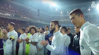 Real Madrid celebrate Club World Cup win on the pitch ZIDANE CRISTIANO RONALDO RAMOS [upl. by Yttel]