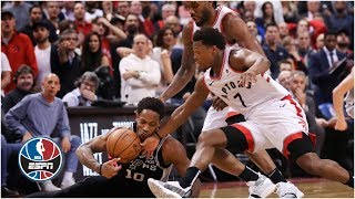 DeMar DeRozan loses return to Toronto Kawhi Leonard surges Raptors to win  NBA Highlights [upl. by Ecidnak]