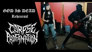 CORPSE PROFANATION  God is Dead Rehearsal live [upl. by Anivlem127]