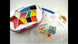 TUTORIAL come FUNZIONANO le AQUABEADS CREAZIONI 2D e 3D [upl. by Dhiren]