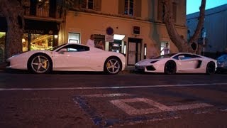 Supercars of SaintTropez VOL1  SA Aperta  FType V8 S  Aventador  8C [upl. by Etnohc841]