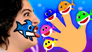 Baby Shark Jobs Finger Family  Baby Shark Makeup  High Five Kids Videos [upl. by Ragde935]