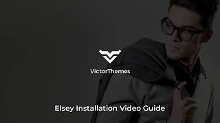 VictorThemes Elsey Installation Video Guide  Import Slider Revolution [upl. by Crescint]