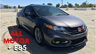 ALL MOTOR E85 Civic Si Review Pushing Limits [upl. by Ornstead]