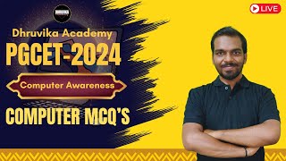 PGCET 2024  KEA PGCET 2024 MBA MCA Computer Awareness MCQs [upl. by Jerrold]