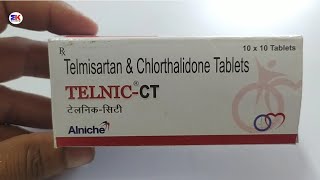 TelnicCT Tablet  Telmisartan and Chlorthalidone Tablet  Telnic CT Tablet Uses Benefits Dosage [upl. by Marijane951]