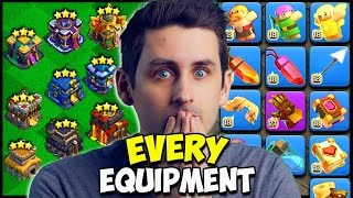 Using EVERY Equipment in a SINGLE War in Clash of Clans [upl. by Dwaine]