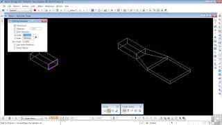 Bentley MicroStation V8i 3D Tutorial  Extrusion Scale Exercise [upl. by Minardi614]