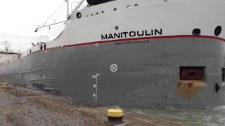 MV Manitoulin  Leaving Welland Canal Lock 7 [upl. by Maddox]