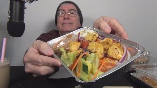 ASMR Eating a Bangkok Salad Whispering [upl. by Elburr]