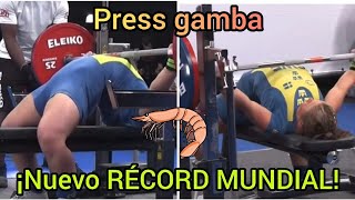 OTRO récord del 🌎 de PRESS GAMBA  123kg57kg femenino [upl. by Patricia]